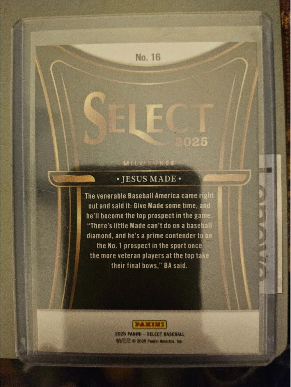 Jesus Made [Silver] #16 - 2025 Panini Select Phenomenon - #1 Prospect in MLB